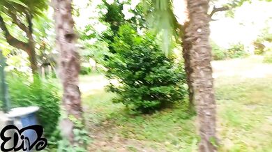 We HIDE in the gardens corner to fuck hard