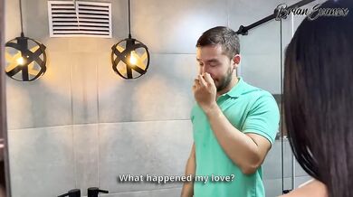 AmbarPrada Is Pregnant and Horny She Eats Brian Evansx and Cry Duran's Cocks at the Same Time