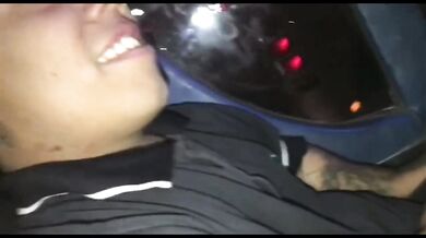 I suck the cock of a stranger who was in the bus and he sucks my tits