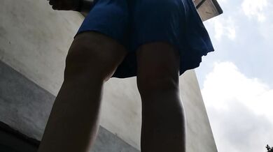 Sensational pee standing in public I absolutely have to pee I can't stop!