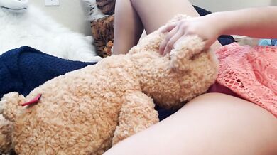 Horny humping teddy bear