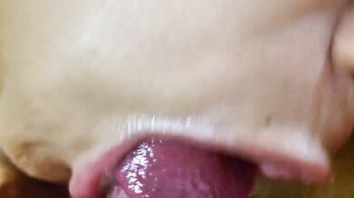 CLOSE UP. Let me suck your dick until you cum in my mouth