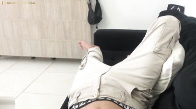 Horny stepmom helps her stepson with his erection problem - in Spanish