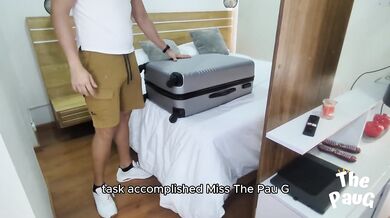 I seduce a hotel worker and give him a DELICIOUS tip for his help