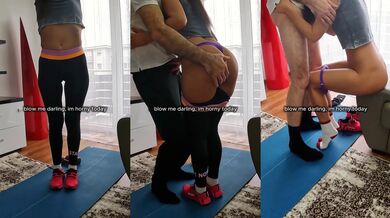 i convince my fit girlfriend to offer me her first blowjob
