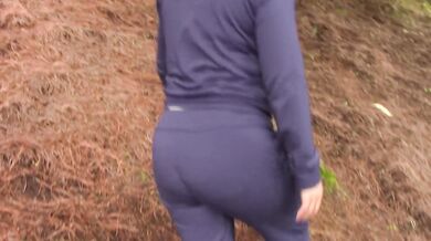 Colombian sucking and in public forest