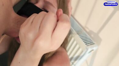 This 18-year-old slut has a bottomless throat, I fuck her in her mouth