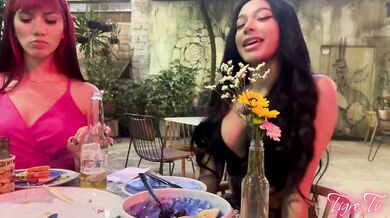 Restaurant Guy Meets Yenifer , Rebecca & Amanda and have a wild foursome