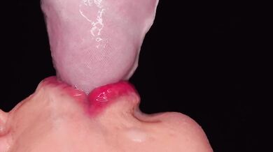 CLOSE UP: BEST Milking MOUTH made You CUM TWICE in PANTS! Wet SENSUAL BLOWJOB through UNDERWEAR ASMR