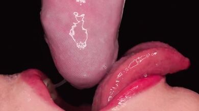 CLOSE UP: BEST Milking MOUTH made You CUM TWICE in PANTS! Wet SENSUAL BLOWJOB through UNDERWEAR ASMR