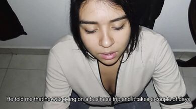 horny neighbor fucks me in her husband's bed