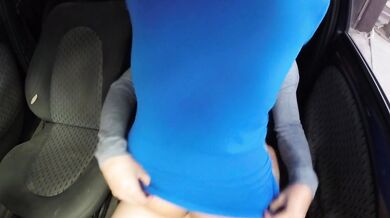 "GIVE ME ANOTHER SPANK PAPI" | Intense female orgasm in the car | outdoor | TK69