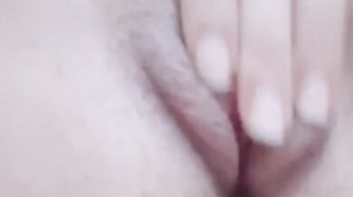 Hot with Creamy pussy masturbating and getting orgasm for her Boyfriend