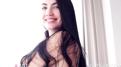 Beautiful Blue Eyed cutie Porn Casting