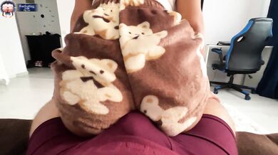 Humping and make my stepbrother cum on him,with me ass in my teddy bear pajamas