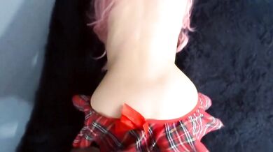 Pounding this small schoolgirl in mini skirt and I creampie all her pussy