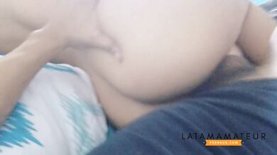 Sexy PAGW latina masturbating and riding a big cock in Reverse Cowgirl - Homemade 18yo