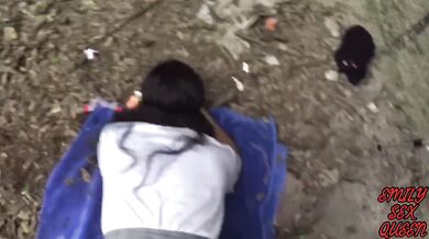 Hot mexican schoolgirl skips class to get fucked in the woods (part 1)