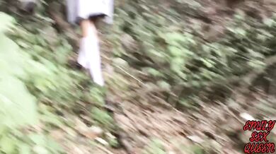 Hot mexican schoolgirl skips class to get fucked in the woods (part 1)