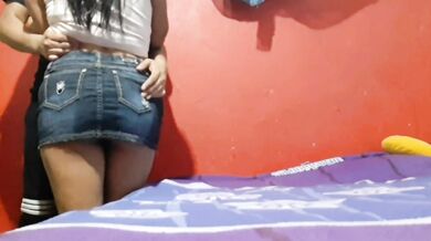Finally I my neighbor, doggy without a condom, I come home hot from a party part 1