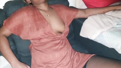 My Hot Ebony Step Sister Teasing Me After Clubbing - UPSKIRT No PANTIES