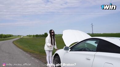 Gave myself to a stranger who fixed my car on the highway.