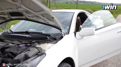Gave myself to a stranger who fixed my car on the highway.
