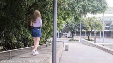 Lilyprosse goes naughty in public!! Almost got caught in the park
