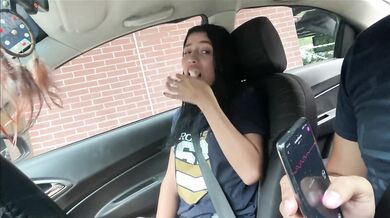 Eat in the car while your vibrator is on