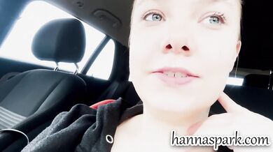 GERMAN TEEN FUCKS IN CAR! Almost caught!