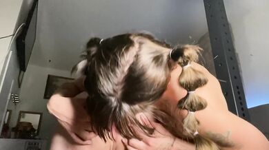 German girl licks the ass of American pornstar Jamie Stone