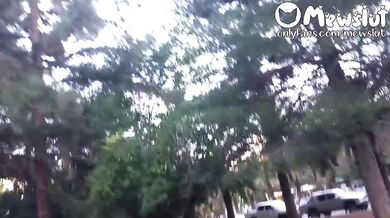 Your Valentine's date goes wild, ends up giving head in a public park (POV) - Caught, Fuck & Facial