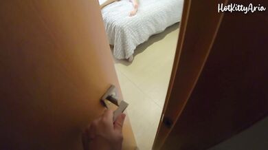 I caught gorgeous woman naked while masturbating and finally we fuck passionately - HotKittyAria