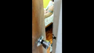 I find my friend masturbating and then I fuck her in all positions until I cum