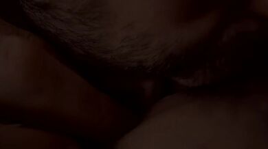 Amazing closeup ASMR hairy pussy licking from my date - dripping wet pussy and loud orgasm