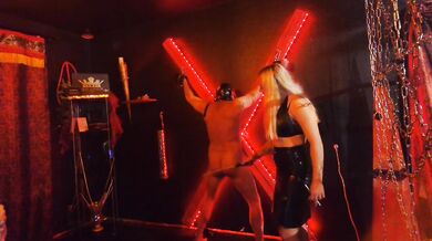 Spanking at St. Andrew's Cross!